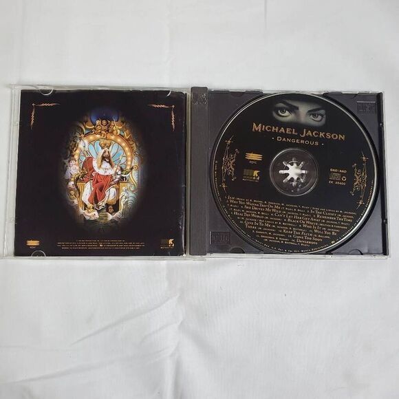 Michael Jackson Dangerous CD 1991 Epic Original Album Pop R&B Classic Hits - Picture 2 of 4